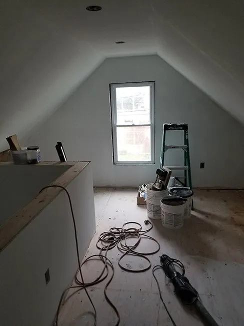 Attic & Staircase — DURING