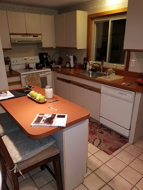 Kitchen — Before & During — BEFORE