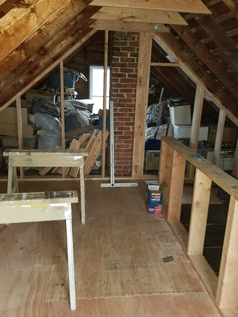 Attic & Staircase — BEFORE