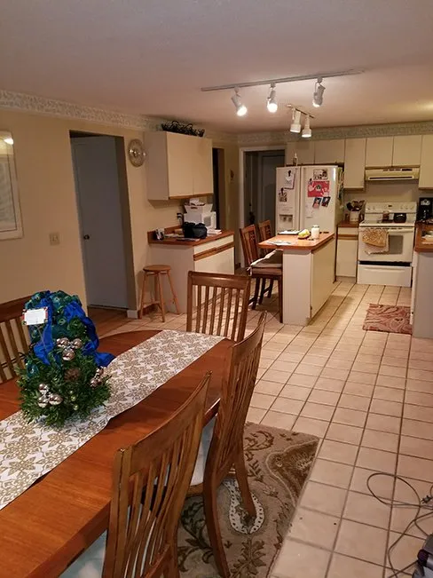 Kitchen — Before & During — BEFORE